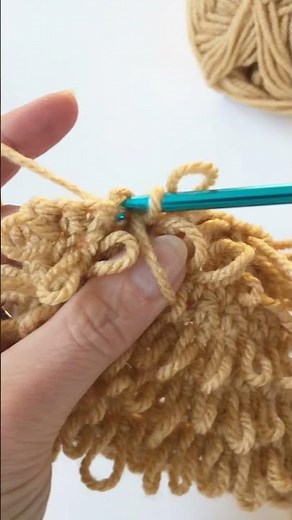 The Easy Way to Crochet the Loop Stitch #crochet #shortscrochet #crocheting
