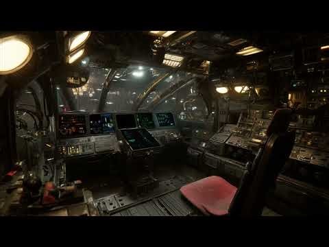Radio Chatter from Mech Warrior Cockpit in the Rain. Sci-Fi Ambiance for Sleep, Study, Relaxation