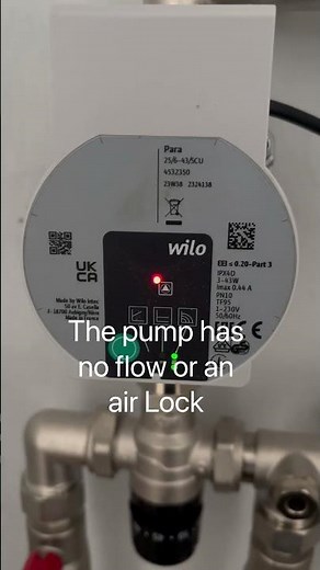 Wilo Para Flashing Red & Green #wilo #pump #circulation #fault #underfloorheating