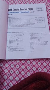 CBSE Sample Question PaperSession2024-25 Mathematics (Standar... | Filo