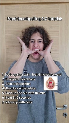 Front Thumbpulling 2.0 Tutorial #glowup #jawline #looksmax
