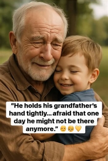 He holds his grandfather’s hand tightly, as if that simple gesture could stop time. For many, it may look like an ordinary scene… but for him, every second with his grandfather is a treasure. He fears the day when that calloused hand will no longer be there to guide him, to hold him, to show him the way. These moments remind us that life is made of precious instants that we often take for granted. The smile, the hug, the kind word… one day they may only remain as memories. Cherish those you love