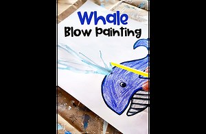 Whale Art Project for Kindergarten and First Grade