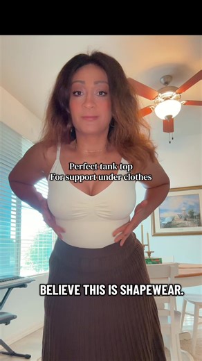 Great compression tank perfect for layering under tops that require a bit of smoothing out, or just under a blazer. @FeelinGirl LLC #compressiontank #shapewear #tanktop #fashioninspo #tiktokshopmademebuyit