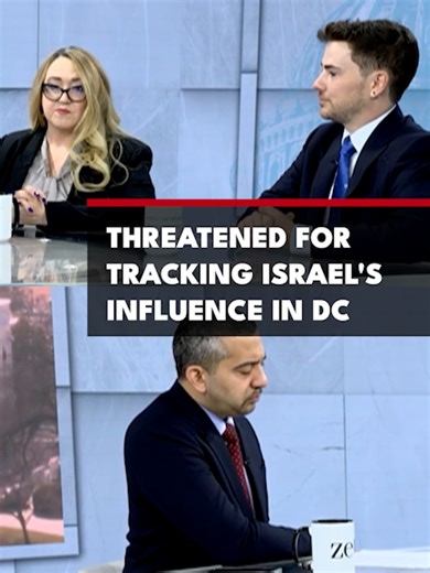 “There’s a lot of nefarious actors and people who don’t like what we’re doing...” The duo behind @track.aipac, Casey Kennedy and Cory Archibald, explain how they have faced multiple threats and attacks from AIPAC allies across social media. Watch the full interview at zeteo.com, link in bio.