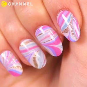 699K views · 2.2K shares | Water Marble Nail Art! | C Channel | Facebook