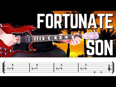 Creedence Clearwater Revival | Fortunate Son Guitar Lesson | Free Downloadable Tabs |Guitar Tutorial