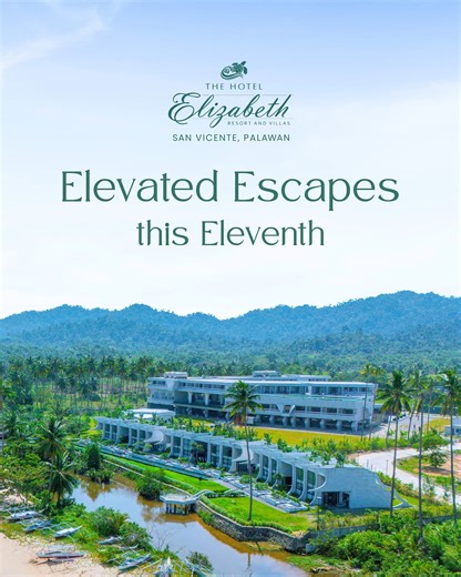 As genuine rest becomes harder to find, invest in a place where you can truly recharge and reconnect with nature. Escape the ordinary and go beyond paradise at #TheHotelElizabethResortAndVillas. 💚🌊 Get special rates when you book your 2026 stay on November 11 – 18, 2025. Contact us: hotelelizabethsanvicenteph.com 63 928 507 5124 (Viber and Whatsapp) reservations.sanvic@hotelelizabeth.com.ph #NatureTrip #LongBeach #PalawanTrip #Vacation | The Hotel Elizabeth Resorts & Villas