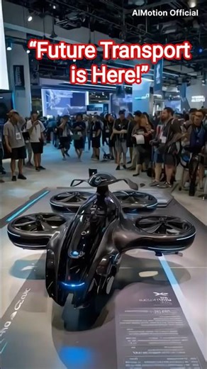 Future AI Flying Transport System 🚀 | Smart Flying Cars & AI Buses | AIMotion Official #shorts