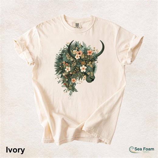 Floral Taurus Zodiac Art, Botanical Bull Design, Boho Taurus Illustration, Astrology Gift, Nature Inspired Zodiac Wall Art - Etsy