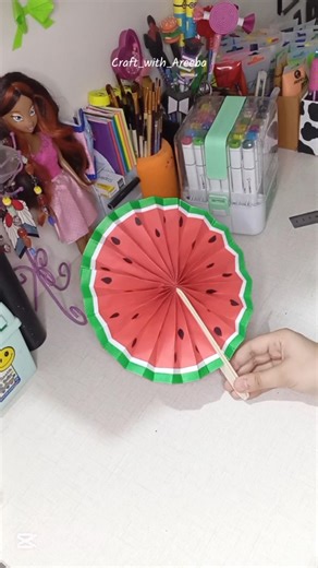 Paper Fan DIY ✨🪭 #papercrafts #diy #tutorial #shorts