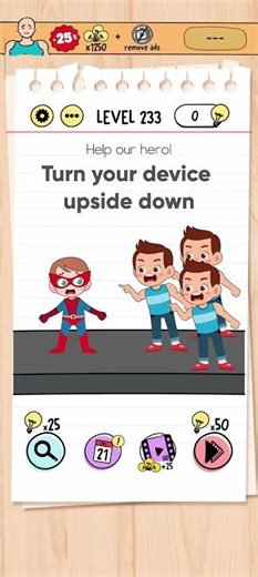 Brain test level 233: Help our hero! 😡 #shorts