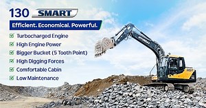 R130 Smart Excavator | HD Construction Equipment India