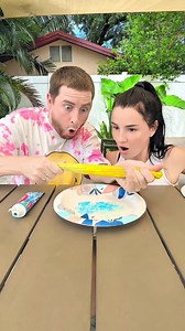 CORN vs TOOTHPASTE SECRET 😱🌽🤯#khamitovy #martaandrustam #comedy #viral #funny #corn #vs #toothpaste #secret #lifehacks #experiment | Marta and Rustam