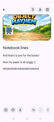 My notebook audition for ‪@ObjectMayhem-c7y‬ object mayhem show!!!