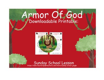 The Armor Of God - Sunday School Lesson