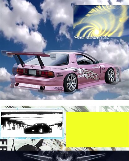 Day of making vintage poster designs animated #rx7fc