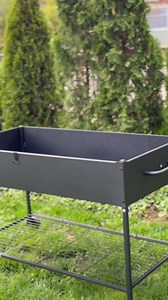 51 × 26 × 31.5 Inches Raised Garden Bed with Legs/Storage Shelf, Mobile Planter Box for Outdoor Plants, Elevated Garden Bed for Backyard, Balcony, Black