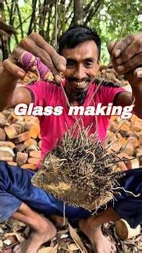 Traditional Glass Making Process Using Natural Materials🤔