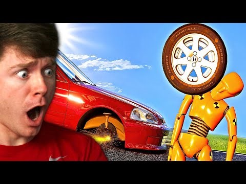 Reacting to UNLUCKY REALISTIC CAR CRASHES! (BeamNG Drive)