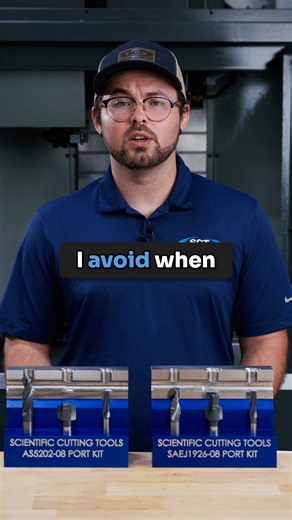 Scientific Cutting Tools, Inc on Instagram: "❗ When switching between pilotless and reamer pilot port kits, setup and stability are key. ✅ A reamer pilot kit is more forgiving, cutting the minor diameter along with the port for better tool balance. Pilotless port tools require stronger workholding to stay stable during machining. ✅ To avoid chatter or misalignment, use the reamer pilot port kit whenever possible for smoother, more accurate results. 🎥 LINK IN BIO TO OUR VIDEO! #PortKit #CNCmachi