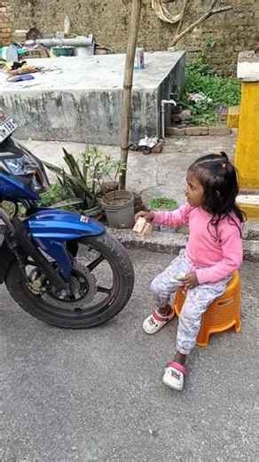 Aarya ke Bike ko ghumne jana h🙂 #shorts #ytshorts #trending #viral