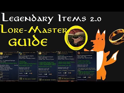 Lotro: Legendary Items 2.0 Yellow Lore-Master GUIDE