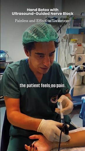🖐️ Hand Botox with Ultrasound-Guided Nerve Block: Painless and Effective Treatment!