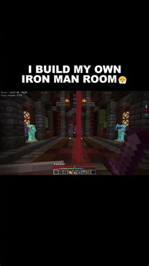 I Made Iron Man's Secret Room in Minecraft! #minecraft