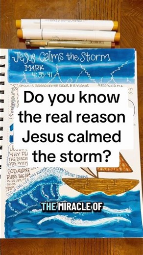 New Bible Study Notebook on Miracles of Jesus. First up: Jesus calls the storm #biblejournal