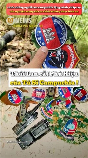 Thailand cuts the insignia of Cambodian fallen soldiers. #news #cambodia #thailand