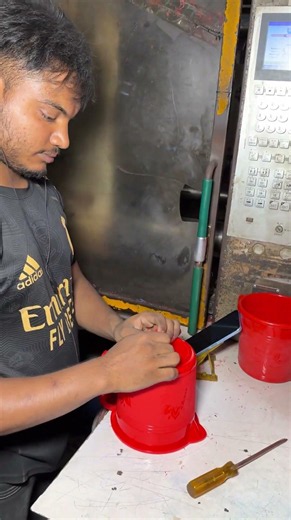 Plastic Red Mug Making Process | Amazing Factory Manufacturing Skills