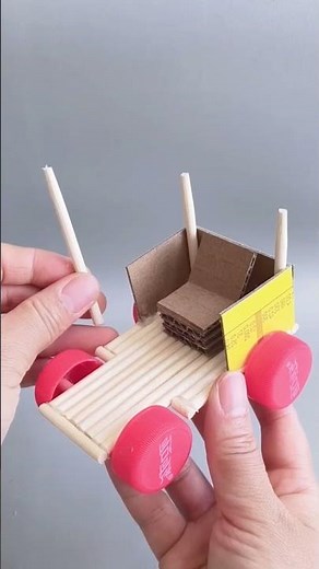 DIY Toy Car from Cardboard & Bottle Caps | Easy Homemade Craft