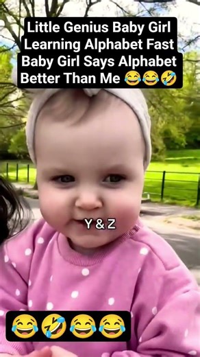 Little Genius Baby Girl Learning Alphabet FastBaby Girl Says Alphabet Better Than Me#alphabet#baby