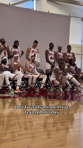 Silly and Funny Moments at NBA Chicago Bulls Photoshoot