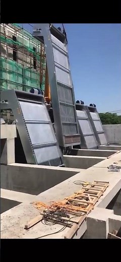 installation of headworks bar screen