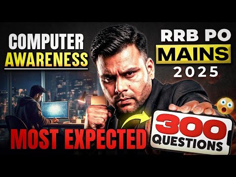 IBPS RRB PO Mains Computer 2025 | RRB PO Mains Computer Awareness Most Expected 300 Questions
