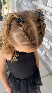 585K views · 10K reactions | We did this double pull through braid for dance pictures and it was definitely such a cute hairstyle for the occasion! | Easy Toddler Hairstyles | Facebook