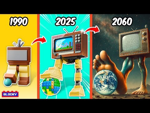 Evolución de LEGO Brainrot: El Telepedone Mamut | Blocky Bricks ESP