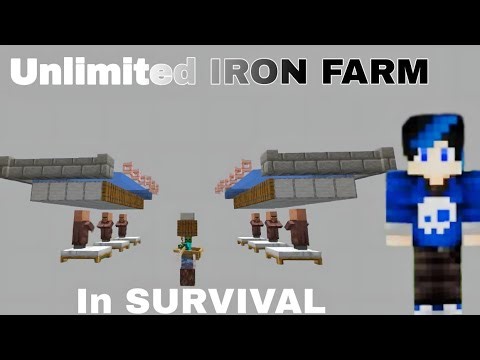UNLIMITED IRON FARM in Minecraft Survival! (EP-7)