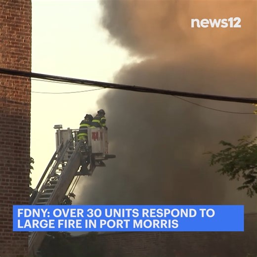 6.1K views · 48 reactions | BRONX FIRE: Firefighters worked tirelessly to put out a three-alarm fire in Port Morris tonight, according to the FDNY. https://bit.ly/3zroDA3 | News 12 The Bronx | Facebook