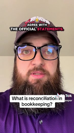 What is reconciliation in bookkeeping.” Definition: Reconciliation ensures the numbers in your accounting system agree with official statements. Boundary: It cannot rely on rounding or estimates. Context: Businesses that skip reconciliations often discover problems months too late. #bookkeeping #smallbusiness #financialliteracy #businessfinance #reconciliation