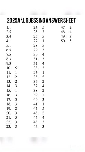 2025 A/L ICT GUESSING ANSWER SHEET 🤍 #fypシ #ict #2025al