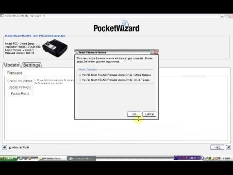 How To Do a Firmware Update on a Pocket Wizard FlexTT5