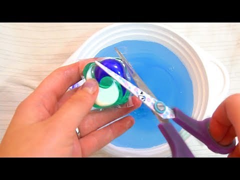 Making Slime With Tide Pods! (ODDLY SATISFYING)