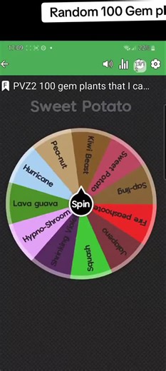 #random pvz2 gem plant