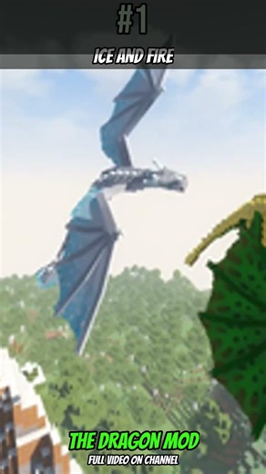 The BIGGEST Minecraft dragon mod ever made 🐉 #Shorts