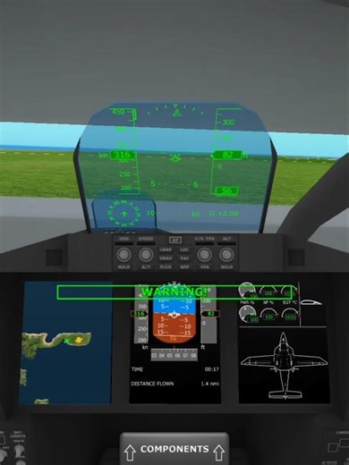 Flying through a sea port hanger using tilt | Turboprop flight simulator