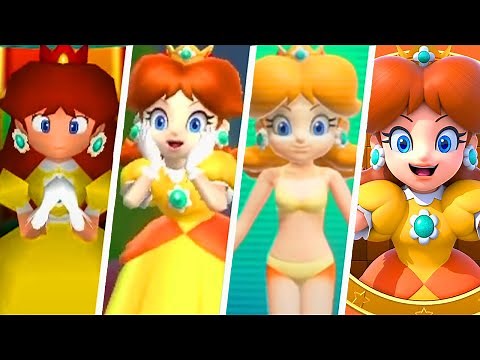Evolution of Princess Daisy in Mario Party Games (2000 - 2024)