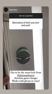 1.6K views · 12 comments | Best piece of tech you use .... According to lees.reno it’s Ultion Smart  We'l take that! Thank you Lee! #UltionSmart | Ultion Lock | Facebook